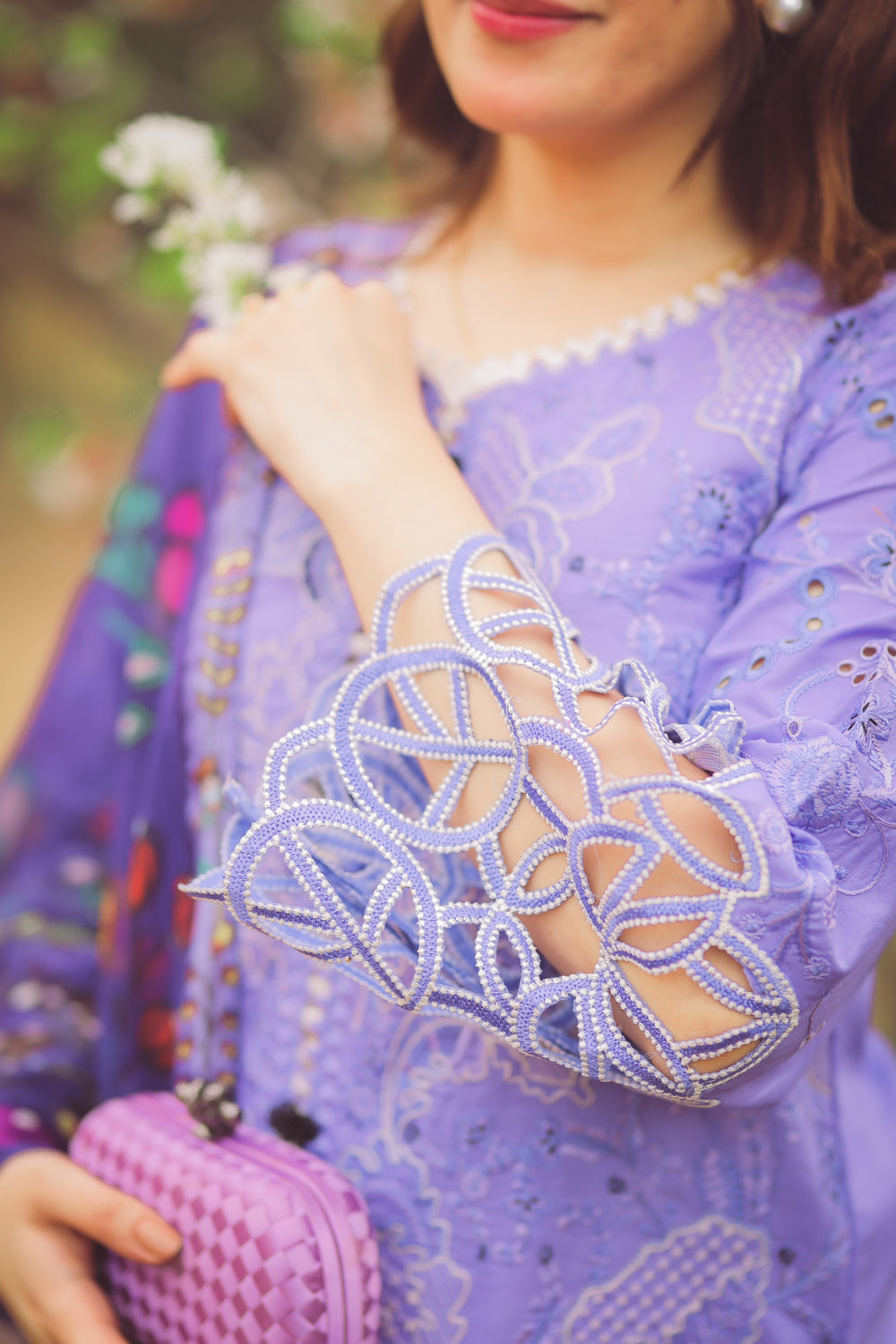 3 Piece Embroidered Lawn Shirt with Digital Printed Poly lawn Dupatta V04